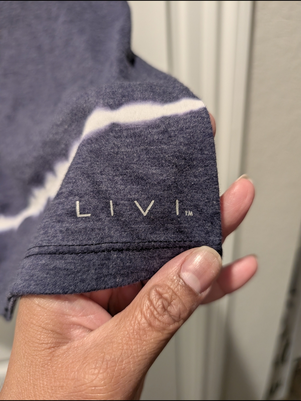 Livi Active Navy Tie-Dye 'Resting Gym Face' Muscle Tank - Picture 2 of 5